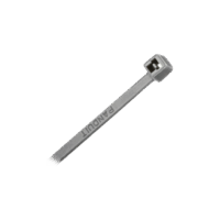 Cincho de Naylon 6.6, Color Gris, 290 mm largo x 3.7mm ancho, sección transversal intermedia, 1000pz