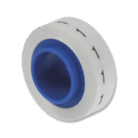 Rollo de Etiquetas Marcadoras, Pre-Impresos con el N?mero 1, de 2.4 metros, Color Blanco