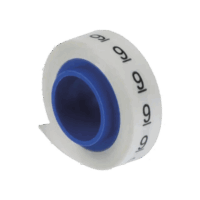 Rollo de Etiquetas Marcadoras, Pre-Impresos con el N?mero 9, de 2.4 metros, Color Blanco