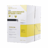 Bobina de cable de 305 m, ( 1000 ft ), Cat5e, alto desempe?o, de color Gris, UL, para aplicaciones en video vigilancia, redes de datos. Uso Interior