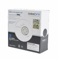 Cable Cat5e de alto rendimiento, con certificaciones ETL, UL, color gris, de 100 m ( 328 ft ) para aplicaciones en CCTV, redes de datos. Uso interior.