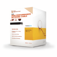 Bobina de cable de 152.5 Metros Cat6+ CALIBRE 23 ALTO DESEMPE?O, super flexible, UL, color Az?l, para aplicaciones de video vigilancia, HD, y redes de datos. Uso interior.