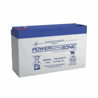 Batería 6V, 12AH, Para Respaldo, Tecnolog?as AGM/VRLA, 5 A?os Vida ?til, Terminales F1, Reconocida UL