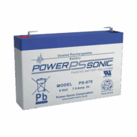 Batería 6V, 7AH, Para Respaldo, Tecnolog?as AGM/VRLA, 5 A?os Vida ?til, Terminales F1, Reconocida UL