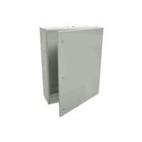 Gabinete de Acero IP66 Uso en Intemperie (800 x 1200 x 400 mm) con Placa Trasera Interior Met?lica y Compuerta Inferior Atornillable (Incluye Chapa y Llave).