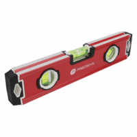 Nivel Magn?tico de Aluminio Tipo Torpedo de 9? con Triple Burbuja.