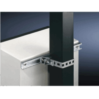 Juego de 2 Herrajes Met?licos para Fijación de Gabinetes L?nea PST de 80 cm de ancho. Aplicable en Poste Cuadrado o Circular.