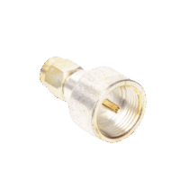 Adaptador UNIDAPT Hembra a SMA Macho, Plata / Oro / Tefl?n.