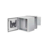 Gabinete Industrial ProTek de Puerta S?lida, protección NEMA Tipo 4/12/4X; IP66; IK10, Abatible, Fabricado en Acero, 12 UR, Color Gris Claro