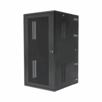 Gabinete PanZone de Montaje en Pared, de 19in, Puerta Ventilada, 26 UR, 762mm de Profundidad, Color Negro