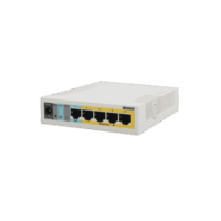 (RB260GSP) Switch Mikrotik 5 puertos PoE (Pasivo) (1in/4out) Gigabit Ethernet y 1 SFP