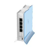 (hAP lite TC) 4 Puertos Fast Ethernet, Wi-Fi 2.4 GHz 802.11 b/g/n y base tipo Torre