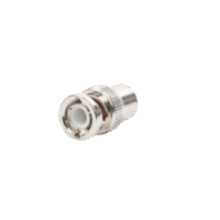Conector BNC Macho de Rosca para Cable RG-58/U, RG-142/U, N?quel, Oro, Delrin. .