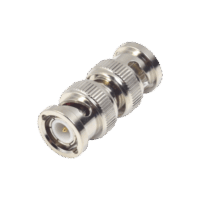 Adaptador tipo Barril para 75 Ohm, de Conector BNC Macho a BNC Macho, Niquel/ Oro/ Tefl?n.