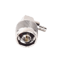 Conector N Macho en A/R de Anillo Plegable para Cables RG-58/U, RG-142/U, Niquel/ Oro/ Tefl?n.
