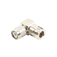Adaptador en ?ngulo Recto de Conector TNC Macho a N Hembra, N?quel/ Oro/ Tefl?n.