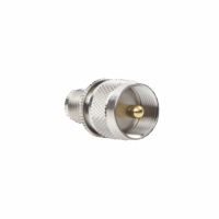 Adaptador en L?nea de Conector TNC Hembra a UHF Macho (PL-259), N?quel/ Oro/ Tefl?n.