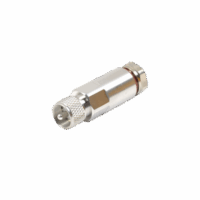 Conector UHF Macho (PL-259) de RF Industries, para Cable HELIAX de 1/2" LDF4-50A, Tipo Rosca, Bronce Blanco/ Plata/ Tefl?n.