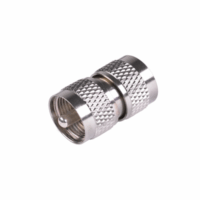 Adaptador Barril en L?nea, de Conector UHF Macho (PL-259) a UHF Macho (PL-259), N?quel/ Plata/ Tefl?n.