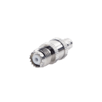Conector Mini-UHF Hembra en L?nea, de Anillo Plegable para Cable Coaxial RG-8/X, 9258, LMR-240, N?quel/ Plata/ Tefl?n.