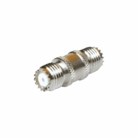 Adaptador Barril en L?nea, de Conector Mini-UHF Hembra a Mini-UHF Hembra, N?quel/ Oro/ Tefl?n.