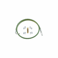 Jumper Para Aterrizar Equipos en Racks o Gabinetes, 10 AWG, Con Terminal Doblada a 45 Grados, Terminal Recta Para Equipos, 61 cm de largo