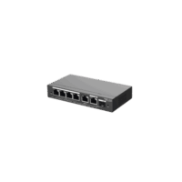 Switch Administrable con 4 puertos Gigabit PoE, 2 Uplink Gigabit y 1 Uplink Gigabit para Fibra SFP en combo, gesti?n gratuita desde la nube