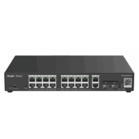 Switch L2 Administrable PoE con 16 puertos Gigabit PoE 802.3af/at + 2 SFP para fibra 1Gb, gesti?n gratuita desde la nube, 240w