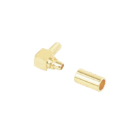 Conector MMCX Macho en A/R de Anillo Plegable para RG-174/U, BELDEN 8216, Oro/ Oro/ Tefl?n.