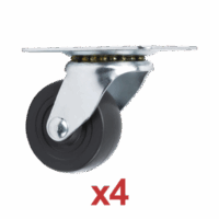 Kit de 4 Ruedas Locas para Racks y Gabinetes (Ver Compatibilidad).