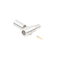 Conector QMA (Quick Mate) Macho, Anillo Plegable para RG-8/X, LMR-240, Bronce Blanco/Oro/Tefl?n.