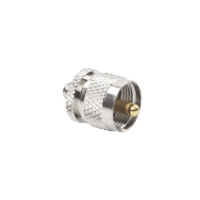 Adaptador en L?nea de Conector SMA Hembra a UHF Macho (PL-259), N?quel/ Oro/ Tefl?n.