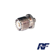 Adaptador en L?nea de Conector SMA Hembra a UHF Hembra (SO-239), N?quel/ Oro/ Tefl?n.