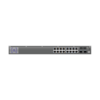 Switch Gigabit PoE+ Administrable / 16 puertos 10/100/1000 Mbps + 2 Puertos SFP Uplink / Hasta 120W / Alta LabsCloud.