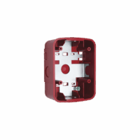 Caja de Montaje en Pared para Bocina y Bocina con Lampara Estroboscopica y para montaje en Techo de Bocinas, Color Rojo