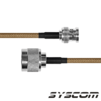 Jumper con Cable LP142 de 60 cm, con Conectores BNC Macho a N Macho.