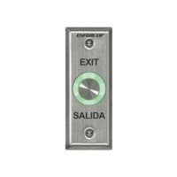 botón de salida con aro iluminado color verde y rojo / IP65 / Buzzer / función toggle (enclavado) / Función temporizado / dos salidas de contacto NC/NO/ placa de acero inoxidable