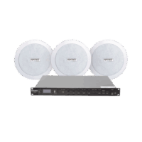 KIT de Amplificador de 120W para Rack SF120DTB | 3 Altavoces de Plaf?n de 5.5in SF-206P | 3.75 - 30W | Sistema 70/100V