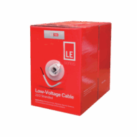 Bobina de 305 Metros de Cable / 2x22 AWG / Tipo CCA de Color Blanco / Aplicaciones en Alarmas de Intrusi?n/Control de Acceso/Automatización/ Interfonos y TV porteros