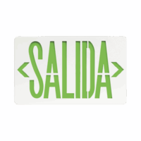 Letrero LED DUAL de SALIDA Universal con alto brillo/uso en pared, lateral o techo/Batería de Respaldo Incluida.