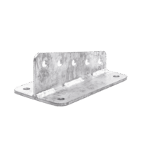 Ancla Aleta de 5 Orificios con 4 Puntos de Fijación. Uso en Fijación de m?stiles. Galvanizado por Inmersi?n en Caliente.