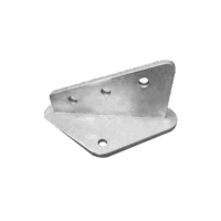 Ancla Aleta de 3 Orificios con 2 Puntos de Fijación. Uso en Fijación de m?stiles. Galvanizado por Inmersi?n en Caliente.