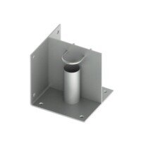 Base de piso o esquina para m?stil de 2"