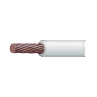 Cable El?ctrico 8 awg  color blanco,Conductor de cobre suave cableado. Aislamiento de PVC, autoextinguible. BOBINA 100 MTS