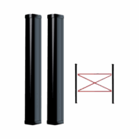 Detector Fotoel?ctrico de 100 cm de Altura / Tipo Cortina para Detección Perimetral / Baterías de respaldo / Cobertura de 100 metros en exterior / Alimentación a 110/220VAC / 100 cm de Alto