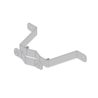 Herraje de Pared Liviano (1 pza) para Sujeción de M?stil  1" a 1-3/4".