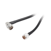 Jumper con Cable LMR400 con Conectores N Macho / N Macho Angulo Recto, de 1.2 metros.