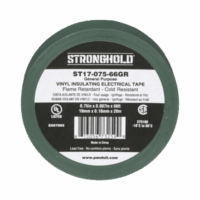 Cinta El?ctrica STRONGHOLD para Aislar, de PVC, Uso General Reparación y Mantenimiento, Grosor de 0.18mm (7 mil), Ancho de 19mm, y 20.12m de Largo, Color Verde