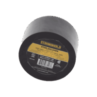 Cinta El?ctrica STRONGHOLD Para Aislar, de PVC, Trabajo Pesado El?ctrico (UV, abrasi?n, aceite, corrosi?n), Grosor 0.21 mm (8.5 mil), Ancho 50 mm, y 20 m Largo, Uso Int./Ext., Color Negro. Superior a cinta Super 33