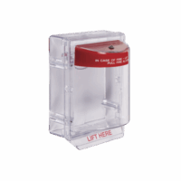 Cubierta Protectora Serie Stopper II? De Policarbonato, Con Bocina, Espaciador Transparente, Montaje en Superficie, Etiqueta en Ingl?s